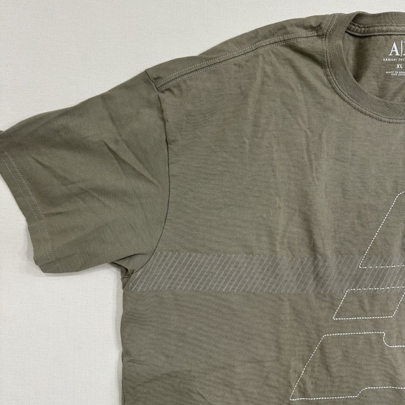 Armani Exchange Green Logo T-shirt Mens XL - Picture 4 of 14